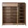 SHOE CABINET PROBY  MELAMINE IN SONOMA 120x37,5x121,5Hcm.
