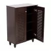 SHOE CABINET PROLLY MELAMINE IN WENGE-2 DOORS-4 SHELVES 60x34x88Hcm. SHOE CABINET PROLLY MELAMINE IN WENGE-2 DOORS-4 SHELVES 60x34x88Hcm.