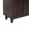 SHOE CABINET PROLLY MELAMINE IN WENGE-2 DOORS-4 SHELVES 60x34x88Hcm. SHOE CABINET PROLLY MELAMINE IN WENGE-2 DOORS-4 SHELVES 60x34x88Hcm.