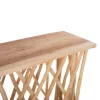 Κονσόλα Krant σε Ρουστίκ Στυλ Κλαδιά Teak & 3εκ. Επιφάνεια 121x36x75Y εκ. Κονσόλα Krant σε Ρουστίκ Στυλ Κλαδιά Teak & 3εκ. Επιφάνεια 121x36x75Y εκ.