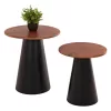 Τραπεζάκια σαλονιού SUNNI Σετ 2 τμχ Μεταλλο Μαύρο και Ξύλο Mango TOP Φ48,5x53Υ και Φ39,5x44Υεκ. Τραπεζάκια σαλονιού SUNNI Σετ 2 τμχ Μεταλλο Μαύρο και Ξύλο Mango TOP Φ48,5x53Υ και Φ39,5x44Υεκ.