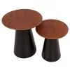 Τραπεζάκια σαλονιού SUNNI Σετ 2 τμχ Μεταλλο Μαύρο και Ξύλο Mango TOP Φ48,5x53Υ και Φ39,5x44Υεκ. Τραπεζάκια σαλονιού SUNNI Σετ 2 τμχ Μεταλλο Μαύρο και Ξύλο Mango TOP Φ48,5x53Υ και Φ39,5x44Υεκ.