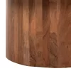 Coffee table FORMEL C9671 Acacia Wood in Natural - White Marble Φ100x40Υcm Coffee table FORMEL C9671 Acacia Wood in Natural - White Marble Φ100x40Υcm