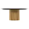 Coffee table CLAD C9674 Metal in Gold and Black Φ80x32Hcm Coffee table CLAD C9674 Metal in Gold and Black Φ80x32Hcm