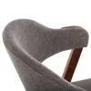 Καρέκλα RIDER Rubberwood Kαρυδί με ύφασμα Γκρί 59x59x83Yεκ. Καρέκλα RIDER Rubberwood Kαρυδί με ύφασμα Γκρί 59x59x83Yεκ.