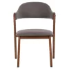 Καρέκλα RIDER Rubberwood Kαρυδί με ύφασμα Γκρί 59x59x83Yεκ. Καρέκλα RIDER Rubberwood Kαρυδί με ύφασμα Γκρί 59x59x83Yεκ.
