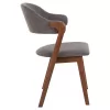 Καρέκλα RIDER Rubberwood Kαρυδί με ύφασμα Γκρί 59x59x83Yεκ. Καρέκλα RIDER Rubberwood Kαρυδί με ύφασμα Γκρί 59x59x83Yεκ.