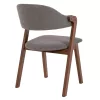 Καρέκλα RIDER Rubberwood Kαρυδί με ύφασμα Γκρί 59x59x83Yεκ. Καρέκλα RIDER Rubberwood Kαρυδί με ύφασμα Γκρί 59x59x83Yεκ.