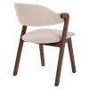 Chair RIDER Rubberwood Walnut and Cream fabric 59x59x83Hcm. Chair RIDER Rubberwood Walnut and Cream fabric 59x59x83Hcm.