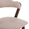 Chair RIDER Rubberwood Walnut and Cream fabric 59x59x83Hcm. Chair RIDER Rubberwood Walnut and Cream fabric 59x59x83Hcm.