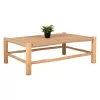 Τραπεζάκι σαλονιού LONDER C5985 Ξύλο TEAK - Συνθετικό Rattan σε Φυσικό 119x79,5x41Yεκ.