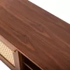 MEEN MDF TV Cabinet with Walnut Veneer and Gold Legs 160x40x52cm MEEN MDF TV Cabinet with Walnut Veneer and Gold Legs 160x40x52cm