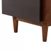 TV Cabinet VEEN MDF with Walnut Veneer in Walnut - Dark Gray 170x40x50cm. TV Cabinet VEEN MDF with Walnut Veneer in Walnut - Dark Gray 170x40x50cm.