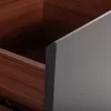 TV Cabinet HUDSON MDF Walnut Veneer in Walnut - Dark Grey 180x40x50cm TV Cabinet HUDSON MDF Walnut Veneer in Walnut - Dark Grey 180x40x50cm