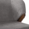 Chair-Armchair RADDER Rubberwood Walnut and Grey fabric 50x53x77Hcm. Chair-Armchair RADDER Rubberwood Walnut and Grey fabric 50x53x77Hcm.