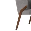 Chair-Armchair RADDER Rubberwood Walnut and Grey fabric 50x53x77Hcm. Chair-Armchair RADDER Rubberwood Walnut and Grey fabric 50x53x77Hcm.