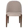 Dining Chair RAMMER Rubberwood Walnut and Cream fabric 57x55x86Hcm. Dining Chair RAMMER Rubberwood Walnut and Cream fabric 57x55x86Hcm.