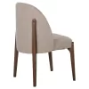 Dining Chair RAMMER Rubberwood Walnut and Cream fabric 57x55x86Hcm. Dining Chair RAMMER Rubberwood Walnut and Cream fabric 57x55x86Hcm.