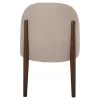 Dining Chair RAMMER Rubberwood Walnut and Cream fabric 57x55x86Hcm. Dining Chair RAMMER Rubberwood Walnut and Cream fabric 57x55x86Hcm.