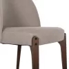 Dining Chair RAMMER Rubberwood Walnut and Cream fabric 57x55x86Hcm. Dining Chair RAMMER Rubberwood Walnut and Cream fabric 57x55x86Hcm.