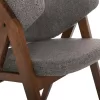Καρέκλα HANA Rubberwood Καρυδί και Γκρί ύφασμα 55x60x84Yεκ. Καρέκλα HANA Rubberwood Καρυδί και Γκρί ύφασμα 55x60x84Yεκ.