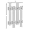 WALL COAT HANGER WESSON  MELAMINE IN WHITE 64x4x79Hcm. WALL COAT HANGER WESSON  MELAMINE IN WHITE 64x4x79Hcm.