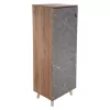 Παπουτσοθήκη - Ντουλάπι ALVARO C8954.12 Μελαμίνη Sonoma - Stone Texture 50x38x135Y εκ.