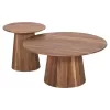Coffee tables GROOT Set of 2 pcs Round Solid Acacia Φ80 & Φ45cm. Coffee tables GROOT Set of 2 pcs Round Solid Acacia Φ80 & Φ45cm.