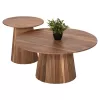 Coffee tables GROOT Set of 2 pcs Round Solid Acacia Φ80 & Φ45cm. Coffee tables GROOT Set of 2 pcs Round Solid Acacia Φ80 & Φ45cm.