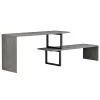 TV cabinet BRIGGITE Melamine in Grey Stone Texture 160x30x45cm TV cabinet BRIGGITE Melamine in Grey Stone Texture 160x30x45cm
