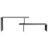 TV cabinet BRIGGITE Melamine in Grey Stone Texture 160x30x45cm TV cabinet BRIGGITE Melamine in Grey Stone Texture 160x30x45cm