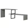 TV cabinet BRIGGITE Melamine in Grey Stone Texture 160x30x45cm TV cabinet BRIGGITE Melamine in Grey Stone Texture 160x30x45cm