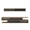 TV FURNITURE SET BIRGITTA  MELAMINE IN NATURAL-BLACK MARBLE 181x31,5x39,6Hcm. TV FURNITURE SET BIRGITTA  MELAMINE IN NATURAL-BLACK MARBLE 181x31,5x39,6Hcm.