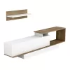 TV FURNITURE SET GARCELLE  MELAMINE IN NATURAL-WHITE 180x29,6x45Hcm. TV FURNITURE SET GARCELLE  MELAMINE IN NATURAL-WHITE 180x29,6x45Hcm.