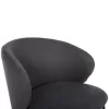 Chair-Armchair ISIAH Grey fabric and Black Metal legs 56x56x76Hcm. Chair-Armchair ISIAH Grey fabric and Black Metal legs 56x56x76Hcm.