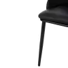 Chair DELF PU Black with Black Metal legs and Wooden back Natural 48x55x76Hcm. Chair DELF PU Black with Black Metal legs and Wooden back Natural 48x55x76Hcm.