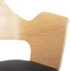 Chair-Armchair VELP Wood in Natural with Grey fabric and Black Metal legs 55,5x50x79Hcm. Chair-Armchair VELP Wood in Natural with Grey fabric and Black Metal legs 55,5x50x79Hcm.