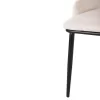 Chair DELF Beige fabric with Black Metal legs and Wooden back in Oak 48x55x76Hcm. Chair DELF Beige fabric with Black Metal legs and Wooden back in Oak 48x55x76Hcm.