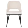 Chair DELF Beige fabric with Black Metal legs and Wooden back in Oak 48x55x76Hcm. Chair DELF Beige fabric with Black Metal legs and Wooden back in Oak 48x55x76Hcm.
