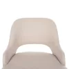 Chair DELF Beige fabric with Black Metal legs and Wooden back in Oak 48x55x76Hcm. Chair DELF Beige fabric with Black Metal legs and Wooden back in Oak 48x55x76Hcm.
