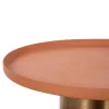 Coffee Table PUNJAB Metal in Orange and Gold Bronze Φ30.5x42Hcm Coffee Table PUNJAB Metal in Orange and Gold Bronze Φ30.5x42Hcm