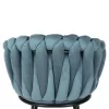 Armchair LUANDA Turquoise Velvet and Black Metal legs 62x54x79Hcm. Armchair LUANDA Turquoise Velvet and Black Metal legs 62x54x79Hcm.