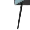 Armchair LUANDA Turquoise Velvet and Black Metal legs 62x54x79Hcm. Armchair LUANDA Turquoise Velvet and Black Metal legs 62x54x79Hcm.