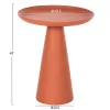 Coffee Table Auxiliary DELCON Metal Orange Φ39.5x47Hcm Coffee Table Auxiliary DELCON Metal Orange Φ39.5x47Hcm