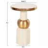 Τραπεζάκι σαλονιού Βοηθητικό AMBUR Μέταλλο σε Εκρού - Χρυσό Φ40,5x62Υεκ. Τραπεζάκι σαλονιού Βοηθητικό AMBUR Μέταλλο σε Εκρού - Χρυσό Φ40,5x62Υεκ.