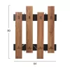 WALL COAT HANGER WESSON  MELAMINE IN BLACK MARBLE & NATURAL 64x4x79Hcm. WALL COAT HANGER WESSON  MELAMINE IN BLACK MARBLE & NATURAL 64x4x79Hcm.