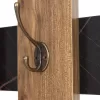WALL COAT HANGER WESSON  MELAMINE IN BLACK MARBLE & NATURAL 64x4x79Hcm. WALL COAT HANGER WESSON  MELAMINE IN BLACK MARBLE & NATURAL 64x4x79Hcm.