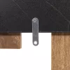 WALL COAT HANGER WESSON  MELAMINE IN BLACK MARBLE & NATURAL 64x4x79Hcm. WALL COAT HANGER WESSON  MELAMINE IN BLACK MARBLE & NATURAL 64x4x79Hcm.
