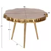 ANGUL Coffee Tables Set of 2 pcs Metal Gold Φ62 and 48x40 cm ANGUL Coffee Tables Set of 2 pcs Metal Gold Φ62 and 48x40 cm