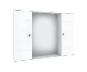 Καθρέπτης μπάνιου Drop 75 Διπλός Λευκός Καθρέπτης μπάνιου Drop 75 Διπλός Λευκός